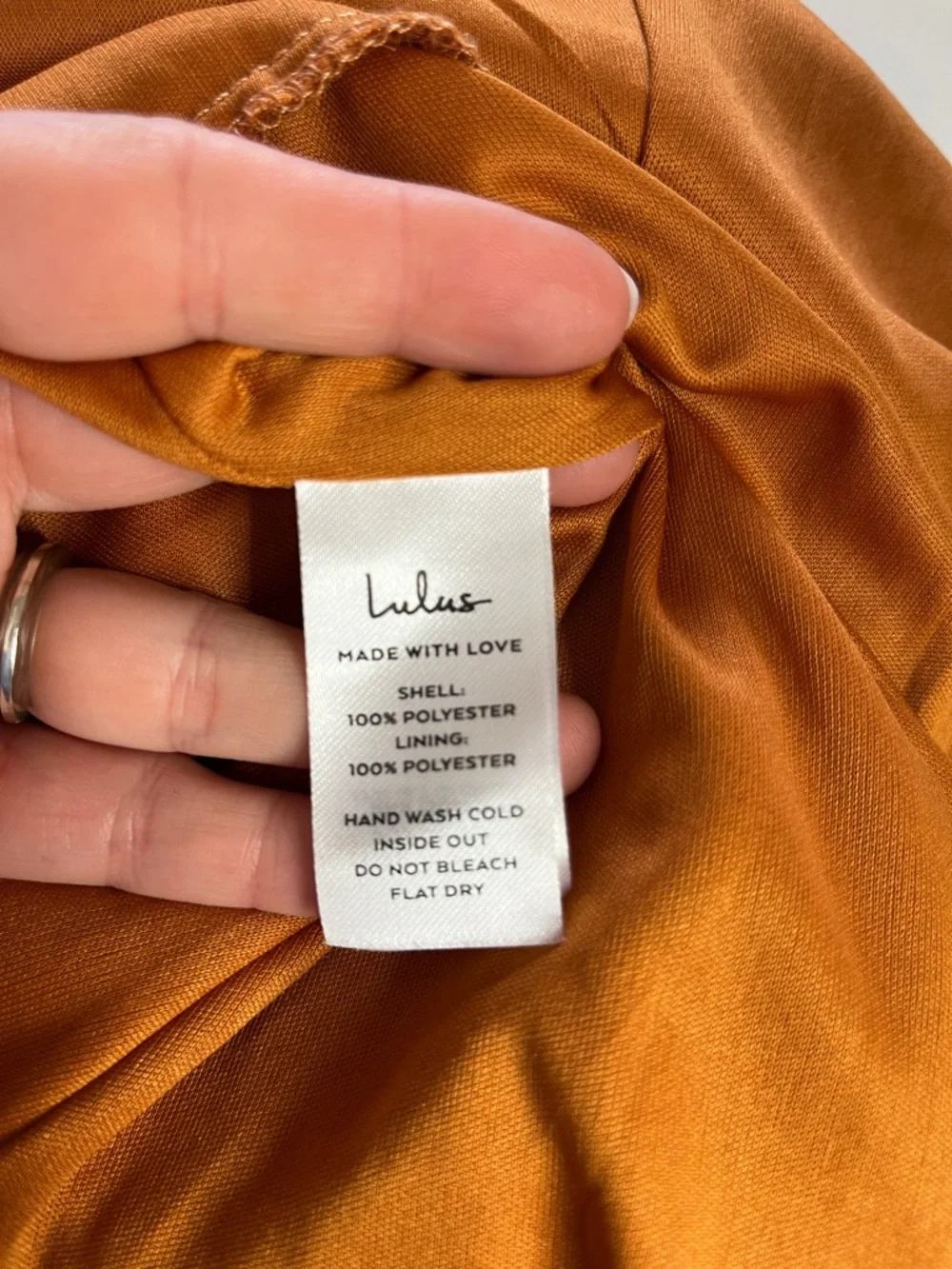 Lulus Adorable Aura Burnt Orange Floral Burnout High Low Wrap Dress Like New